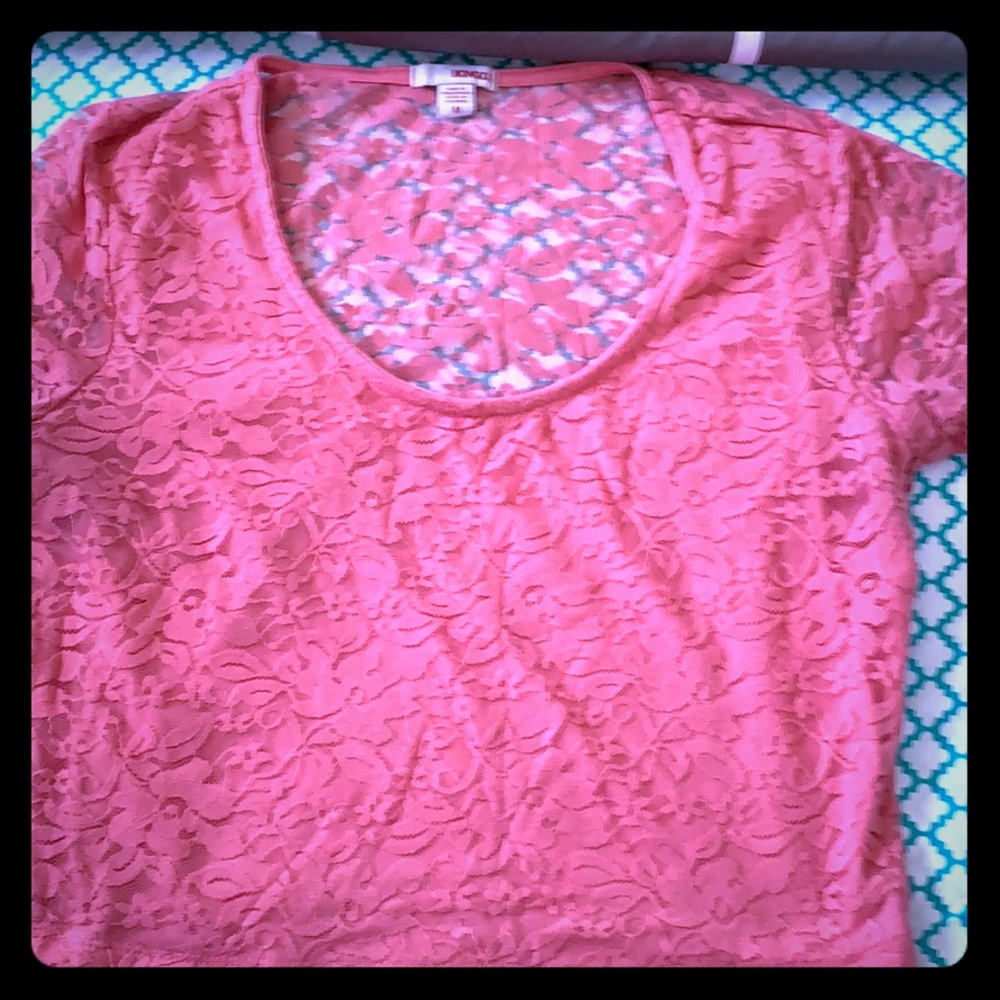 Hot pink crop top